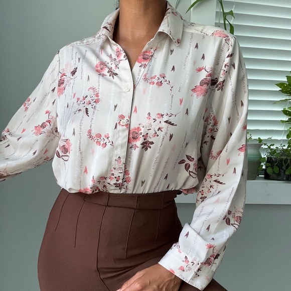 Vintage floral blouse - Picture 3 of 3